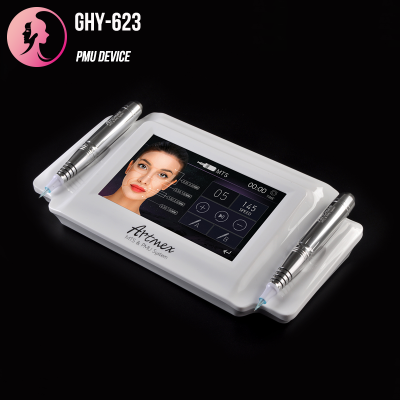 Tattoo Permanent Makeup Machine Eyebrow Eyeliner Lip PMU MTS 2 Gun V8 Machine with Digital Touch Screen